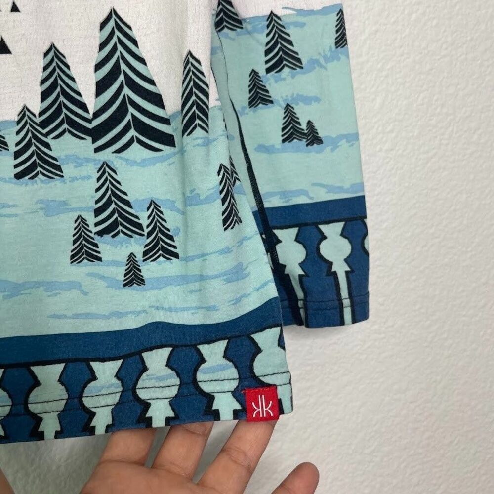 Krimson Klover Baselayer Top Scenic Apres Ski Anyone Small Sky Blue Snow Winter - Picture 8 of 10